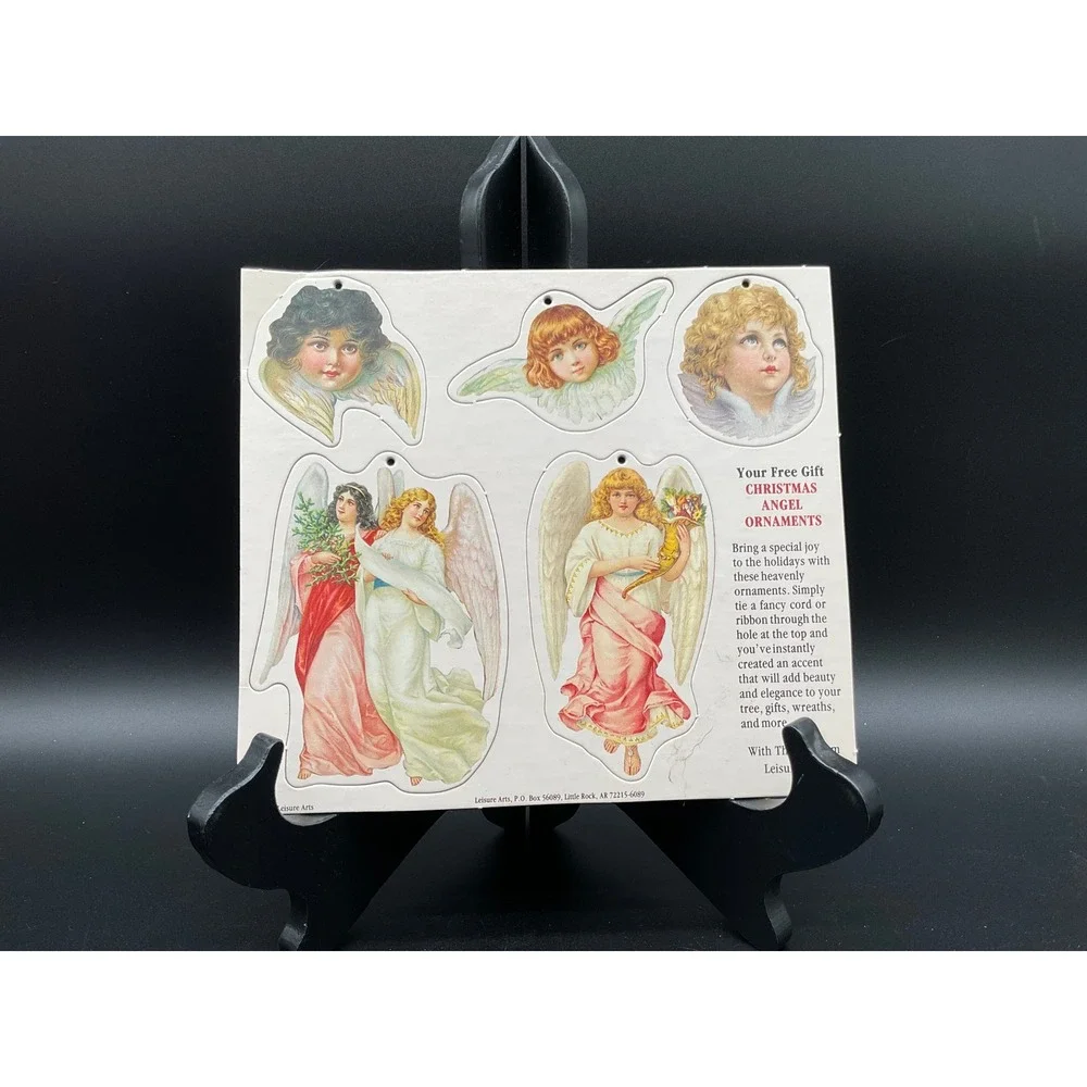 Christmas‎ Angel Ornament Sheet – Vintage Victorian Die-Cut Cherubs Ephemera